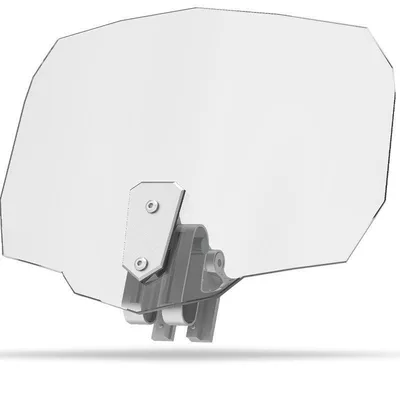 Motorcycle front windshield — protection and anti-cutting accessories - approximate-dimensions-height-245width-335-transparent-color-increased-width-electrostatic-film