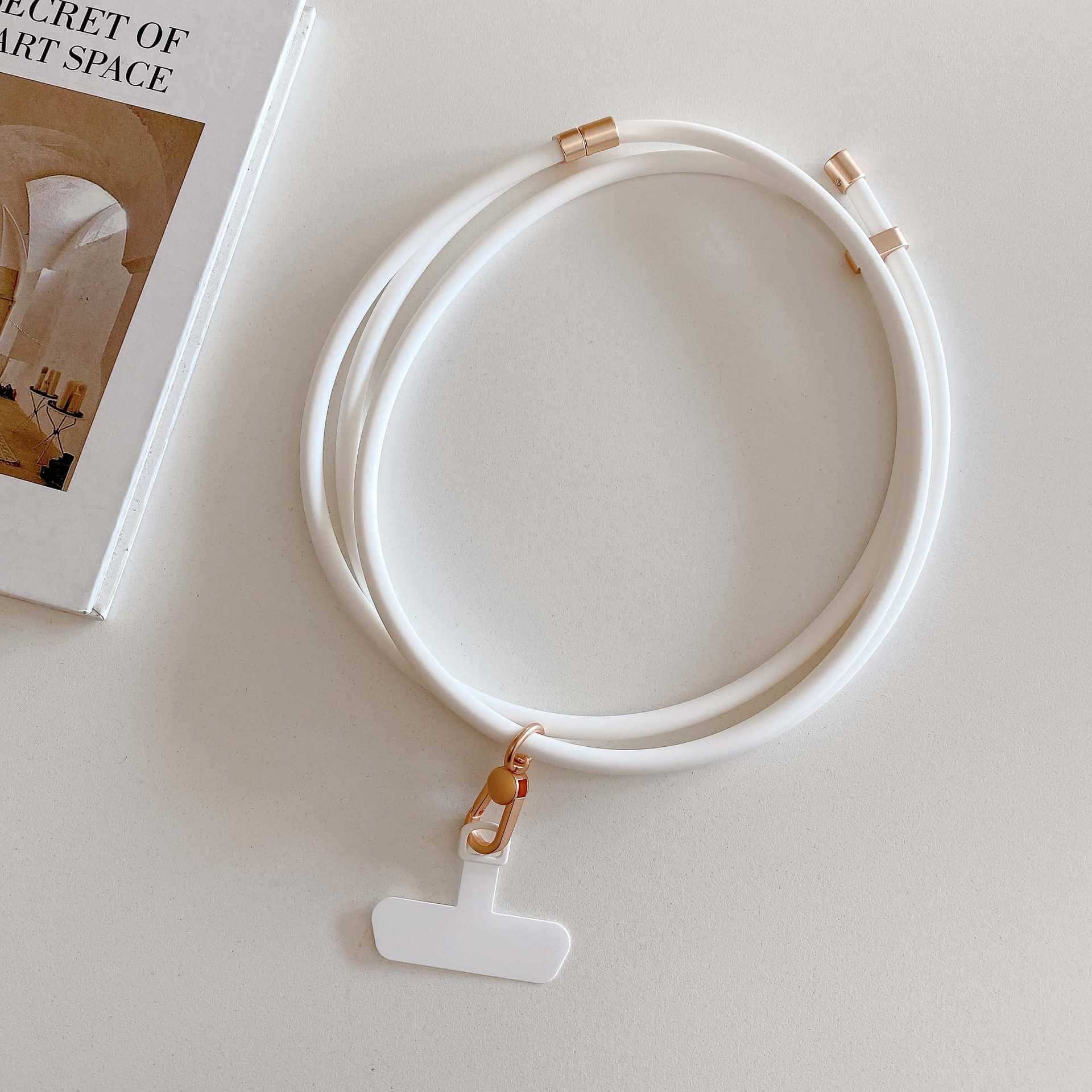 Verdadero silicona líquida universal moda al aire libre cuello de cuello de cuello anti-perdida ajustable para teléfono móvil universal cuello conveniente