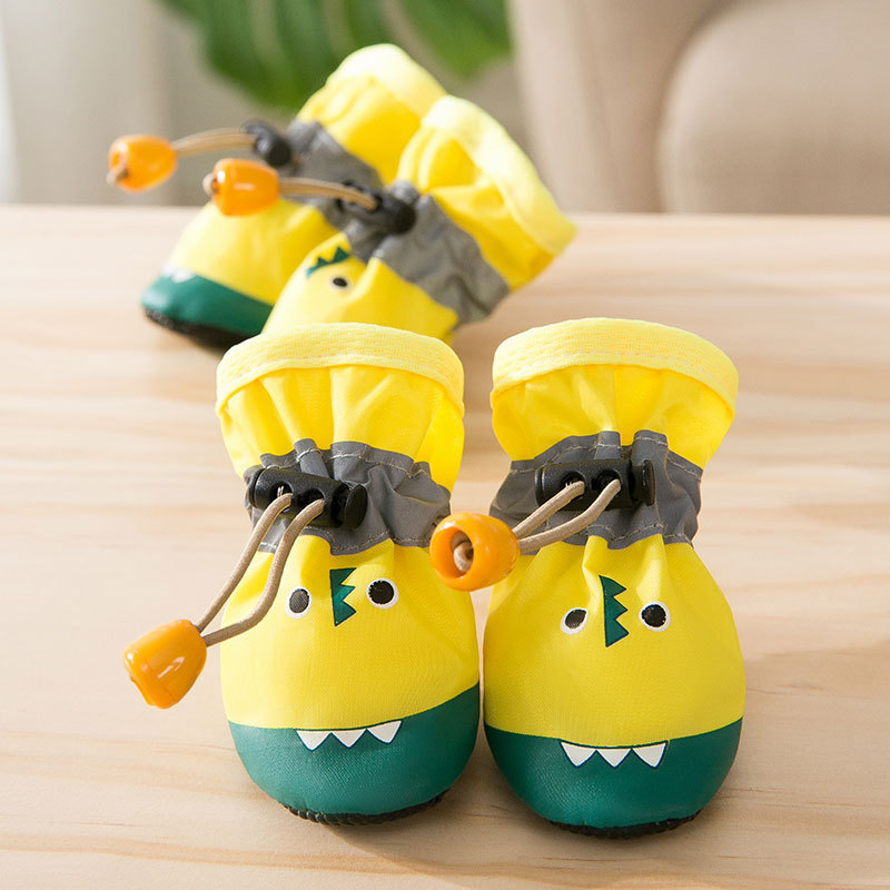 Crocodile Kitten Autumn And Winter Soft-soled Shoes For Going Out To Prevent Teddy Pet Small Puppy Foot Covers Spring And Autumn Four Seasons Shoes