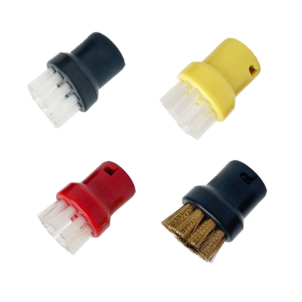 Adecuado para accesorios de vapor Karcher Kach, trapo, trapo, accesorios de vapor Karcher, cepillo redondo pequeño, cepillo de cobre