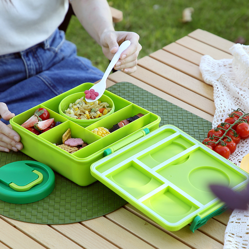 Cross-Border DIY Building Block Lunch Box, Children's Tableware, Salad Bento Box, Picnic Box, Fruit Microwave Heating