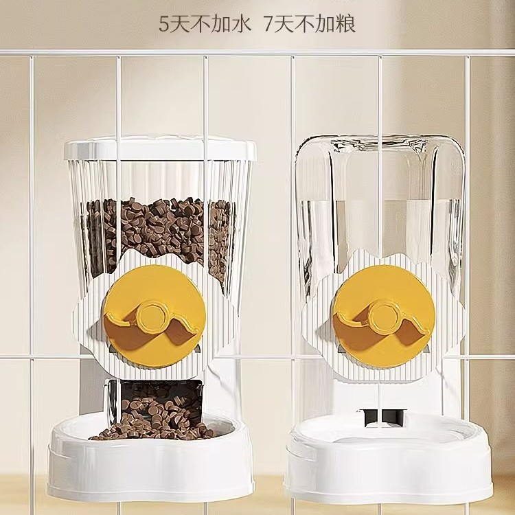 Nueva jaula de mascotas alimentador automático anti-golpe colgante gato perro dispositivo de beber gato tazón de perro al por mayor