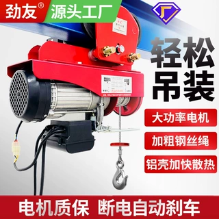 电动葫芦220V带跑车0.5吨1龙门架吊机家用小型提升机升降起重机