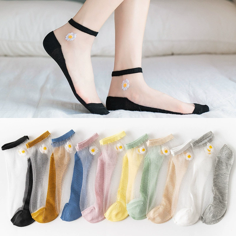 Tide, socks, glass thin tights, Korean style