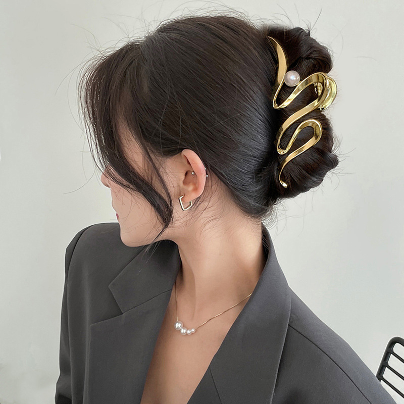 Clip de metal de alta calidad, en la parte posterior de la cabeza, horquilla grande para la cabeza, horquilla para niños, horquilla nueva horquilla 2025, pinza de tiburón