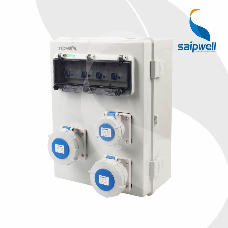 斯普威尔厂家供应移动电源插座箱 1进2出回路检修箱 电气工程检修