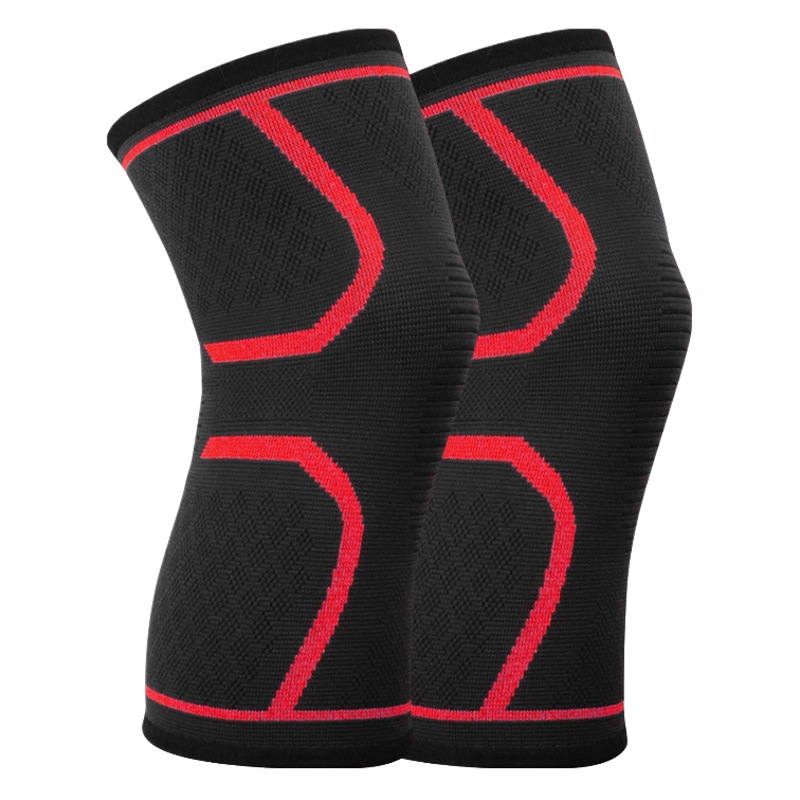 Venta caliente transfronteriza rodilleras deportivas de punto de baloncesto para correr rodilleras de nailon para ciclismo al aire libre rodilleras de silicona antideslizantes