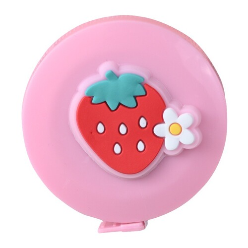 Cartoon mini tape measure multifunctional round portable tape measure measurements bust waist soft ruler clothes measuring ruler