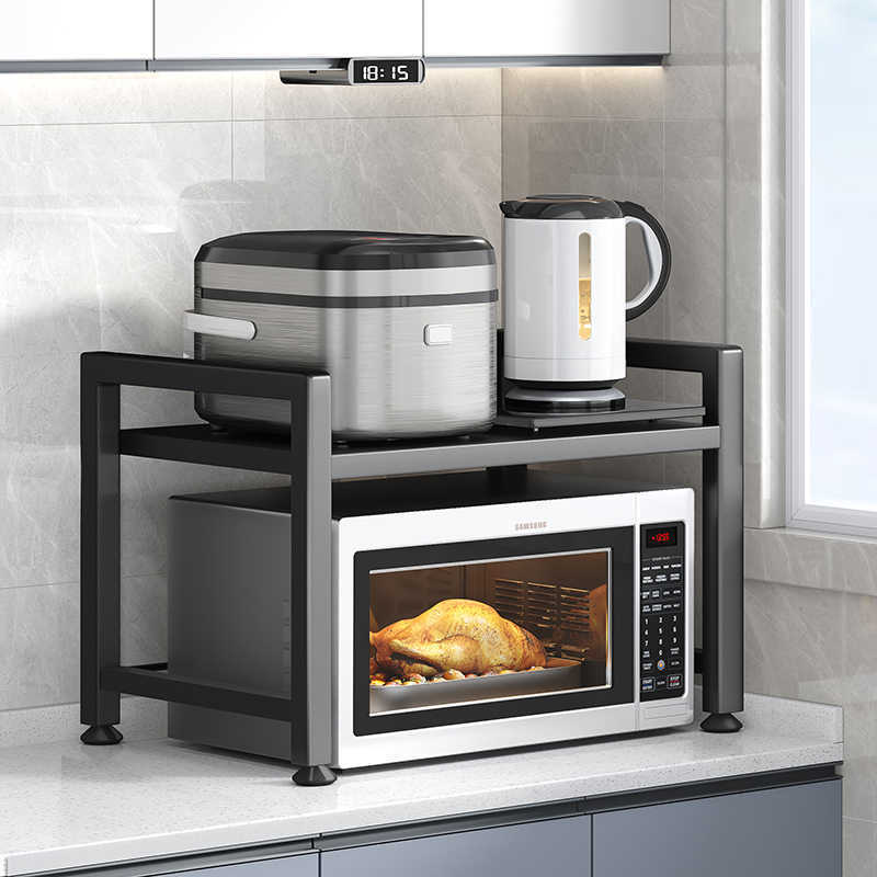 Estante de impresora de escritorio retráctil Estante de escritorio Estante de escritorio de hierro forjado de acero Escritorio de escritorio de computadora Estante de almacenamiento