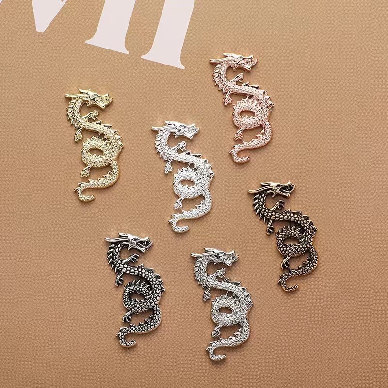 New Chinese style nail jewelry embossed alloy Dragon jewelry nail decoration Joker nail art patch Accessories Wholesale
