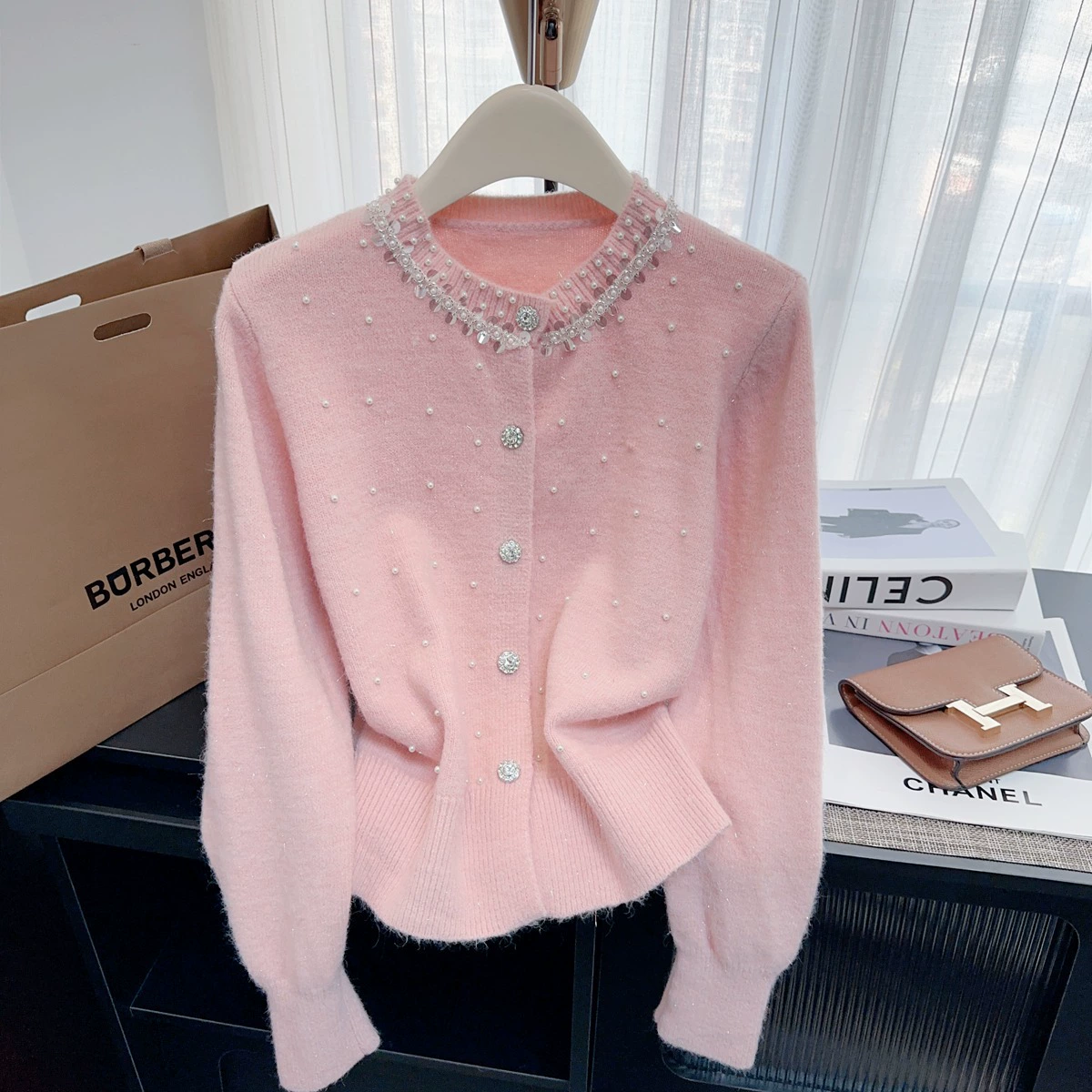 Ногтевые sequins, демисезонный свитер, вязаная кардиган, облегающий