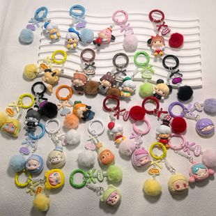 POPMART Genuine Bubble Mart Hair Ball cute Mobile Phone Pendant Mobile Phone Chain