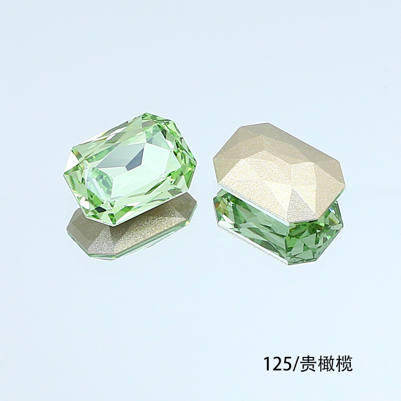 東洲クリスタル14*10長方形八角形ネイルアート尖底ラインストーンK9ガラスラインストーンDIY装飾品アクセサリー衣料品材料|undefined