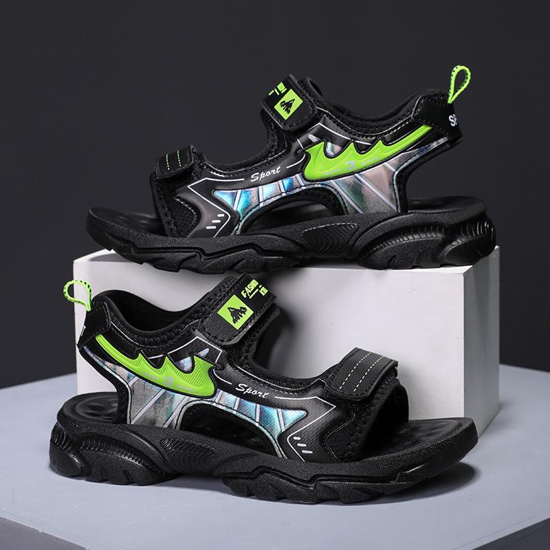Sandalias para niños 2023 nuevos zapatos de verano para niños zapatos de playa suaves para niños sandalias deportivas con cojín de aire para niños grandes image 2