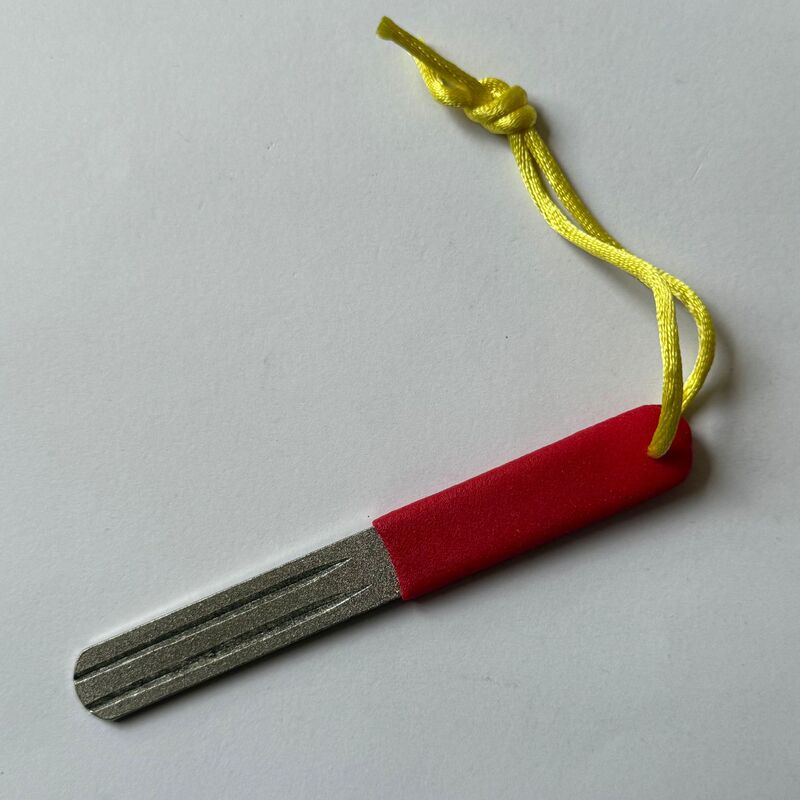 エメリー釣り針やすり両面ダイヤモンドフック研ぎ器二色ハンドル砥石|undefined