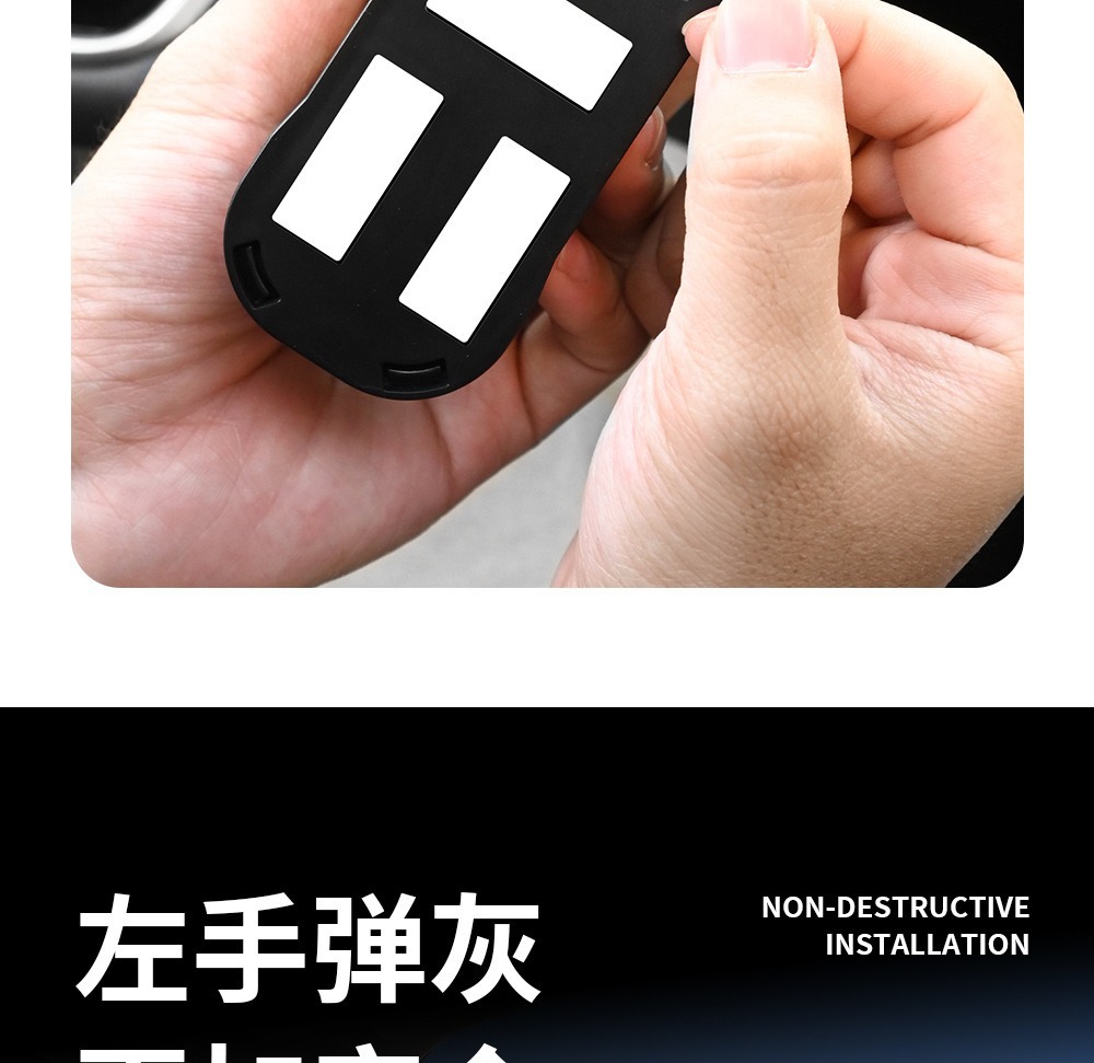 Creative Car Door Ashtray with Automatic Ash Prevention, a Must-Have Fashion Accessory for Smoking in the Car Without Ash Falling
