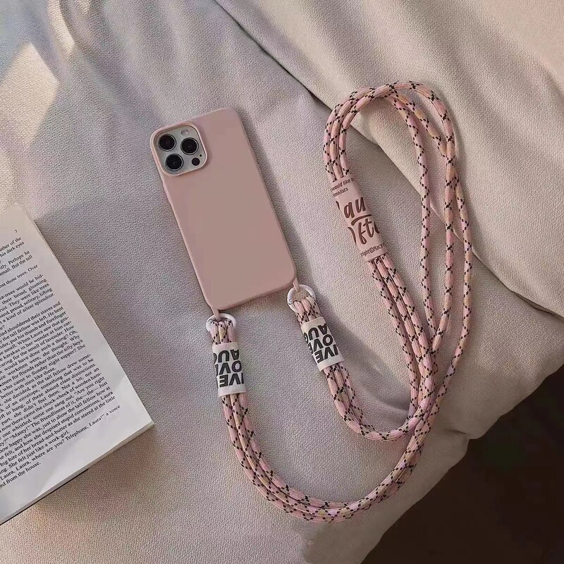 Ins Korean Imitation Liquid Silicone Cross-Body Lanyard Suitable for iPhone 16 Phone Case Strap 17Promax Soft Case Ins Korean Imitation Liquid Silicone Cross-Body Lanyard Suitable for iPhone 16 Phone Case Strap 17Promax Soft Case