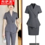 薄款酒店职业美容院西服