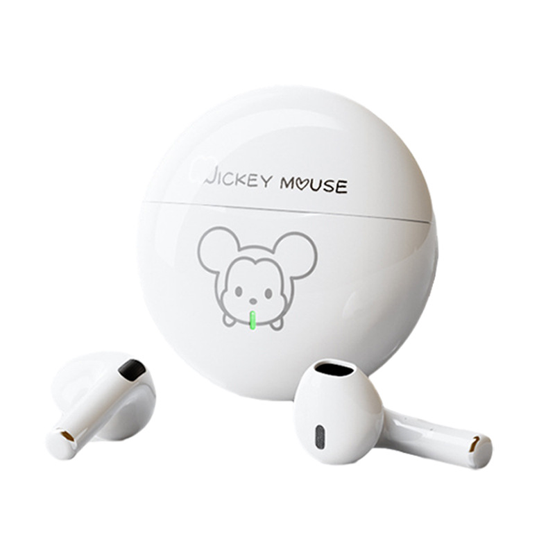 Bluetooth Headset Wireless Stereo Semi-In-Ear Cute Cartoon Bluetooth Headset with Long Battery Life and Good Looks