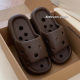 Indoor comfortable soft bottom bathroom shower leaky sandals and slippers women's summer creative hollow solid color sandals and slippers