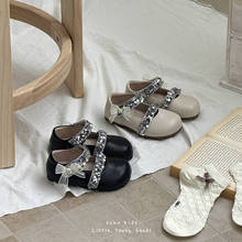 XSHX女童秋新阿莱风中古舞会公主鞋温州橡胶底宽展鞋头橡胶底
