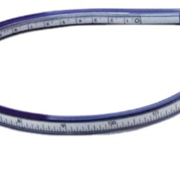 任意曲线尺军事指挥尺标图美术设计测量软尺测绘尺