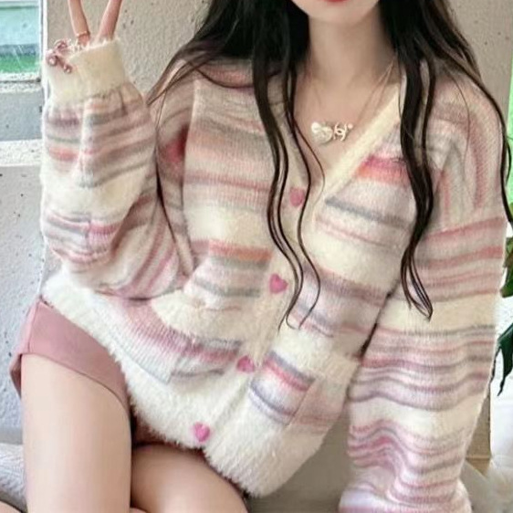 24 invierno Puyuan agua dulce dulce otoño nueva camiseta de la niña usar amor colorido