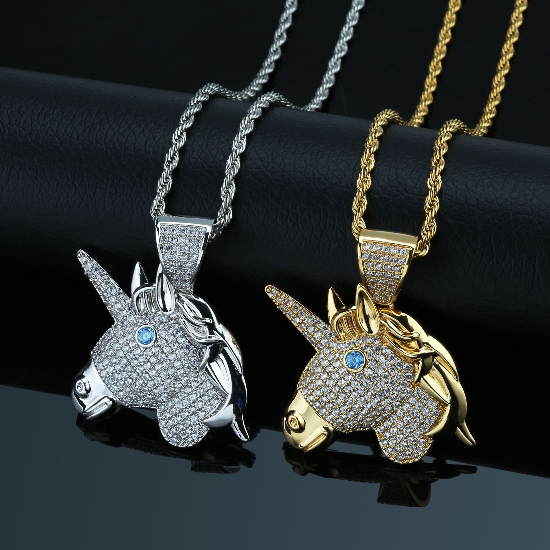 copper pendant hip-hop style for men and women with zircon