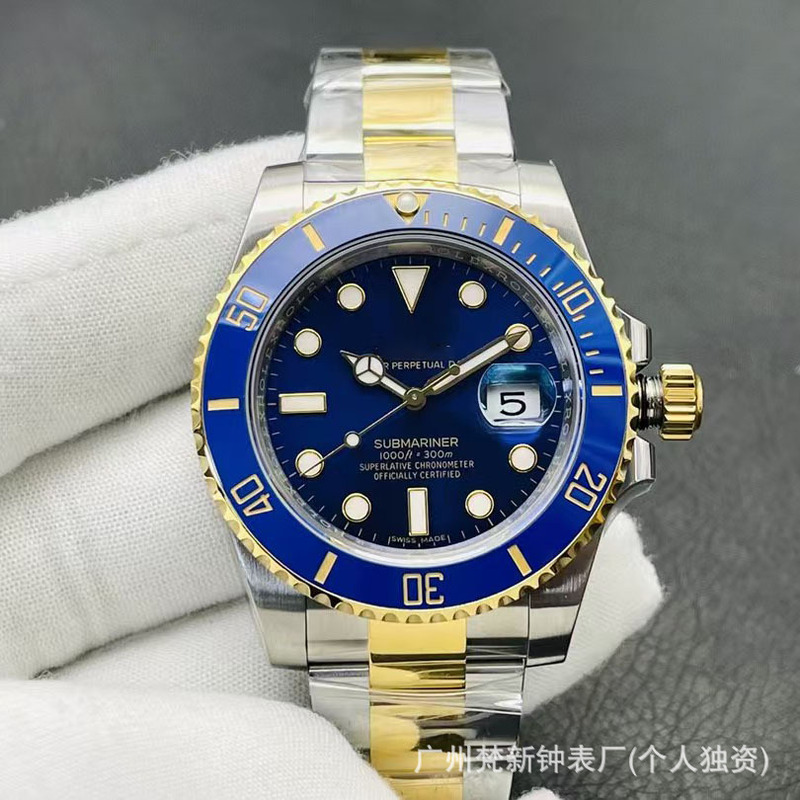 ロレックス人気ウォーターゴーストメンズ機械式時計全自動防水夜光Cファクトリーログブラックウォーターゴースト機械式時計|undefined