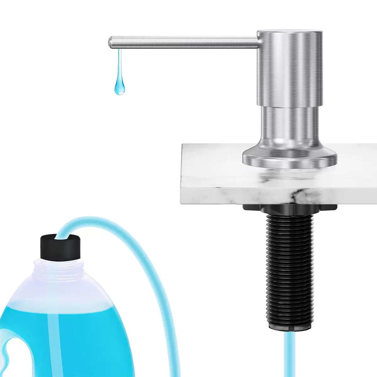 佛山厂家水槽按压式皂液器洗碗池500ml瓶子抑菌杀菌洗手液瓶