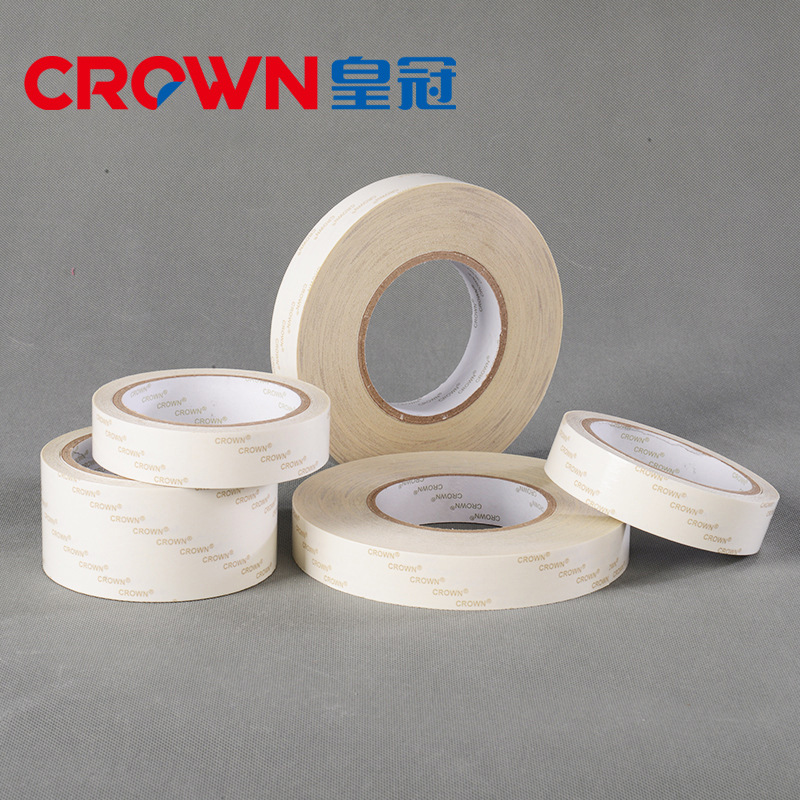 皇冠PET薄膜胶粘带6125DT金属铭板粘合耐高温防水双面胶