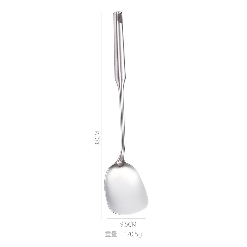 ステンレスの中空の柄の調理器具の鍋のシャベルの家庭用の鍋にくっつかないで野菜のシャベルの調理器具のセットの魚のシャベルのスプーンを炒めます。|undefined