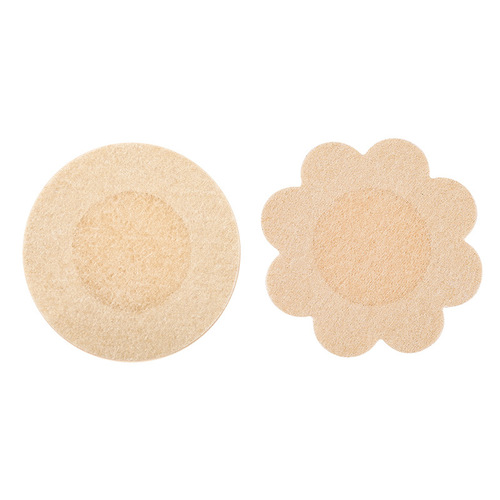 Cross-border anti-bulge invisible ultra-thin breathable satin cloth breast patch non-allergenic disposable non-woven breast patch for pajamas