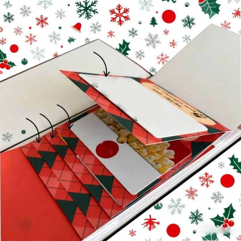 Waterfall Christmas Gift Card Booklet 瀑布圣诞礼品卡册钱卡套|undefined