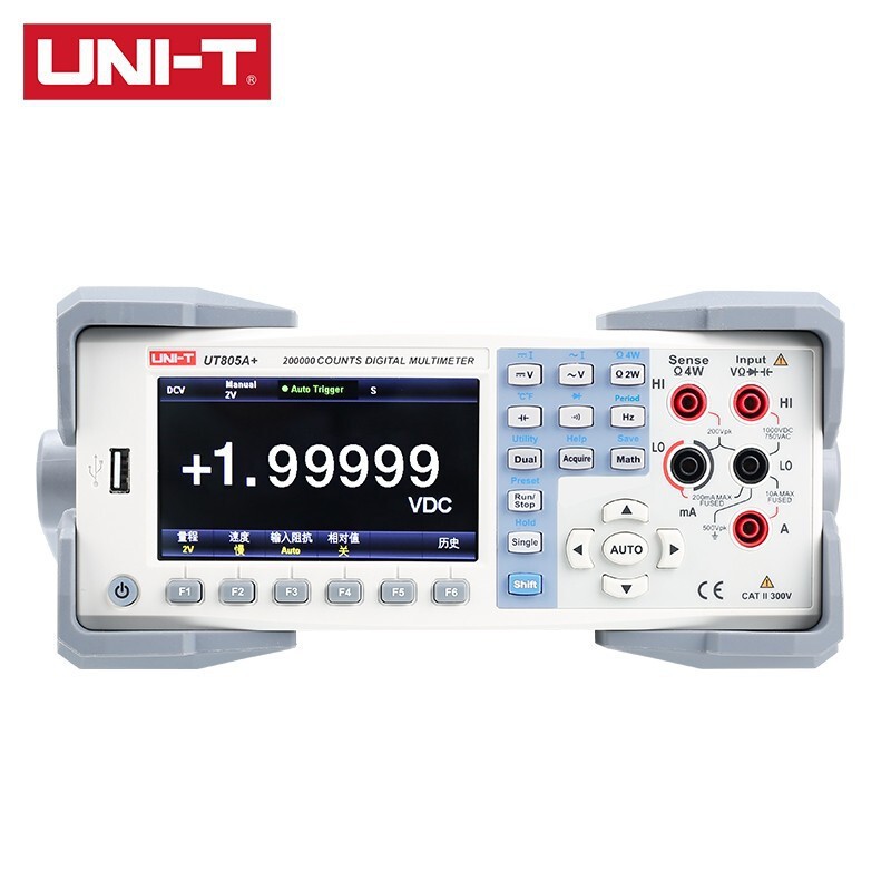 优利德 高精度台式数字万用表智能防烧电工电子台式万能