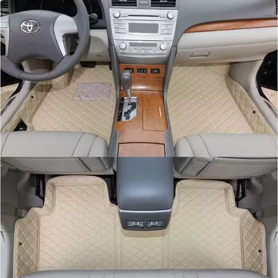 Ayaqaltılar (Kovriklər) | to Toyota Camry six - beige-single-layer