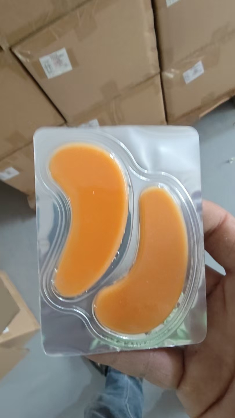 24k 골드 오렌지 글리터 아이 마스크