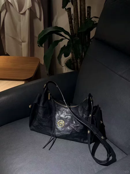 Grot 26 New Color Toast Hobo Bag Vegetable-Tanned Pleated Casual Versatile Commuter Underarm Bag Single Shoulder Crossbody Bag