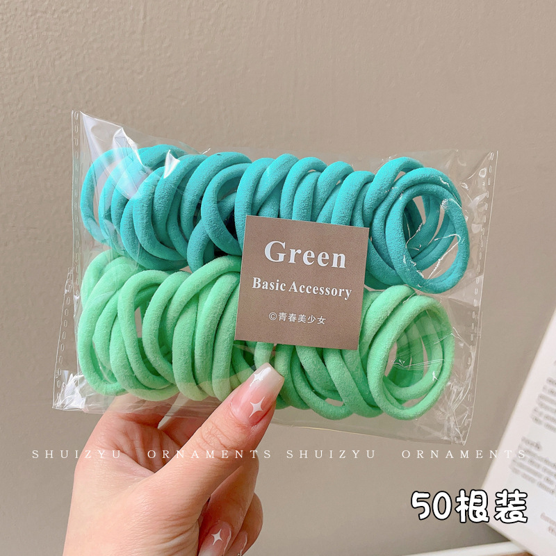 Pequeña banda de goma disponible negra para las mujeres, alta banda de goma elástico y durable, Banda del pelo, Banda del pelo para las muchachas