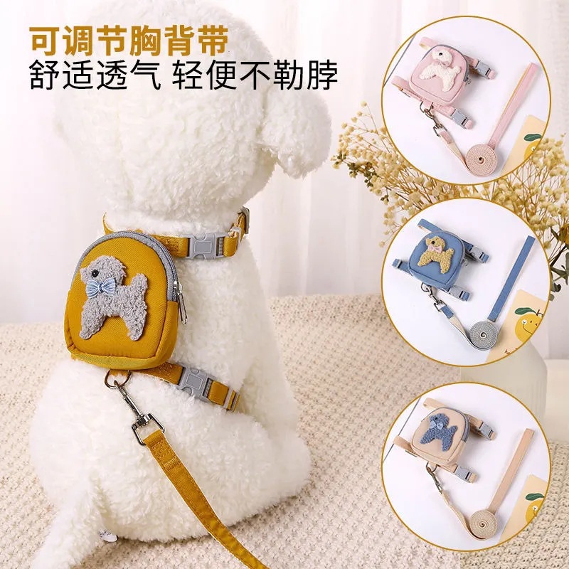 Kitty Small dogs Traction rope Get rid of adjust knapsack style Four seasons Walk the cat Walk the dog household Traction rope