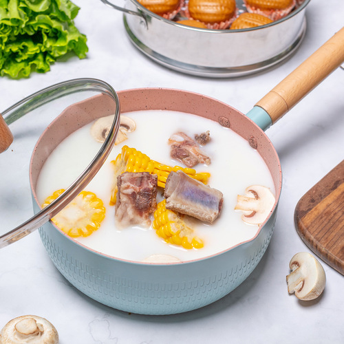 Cross-border e-commerce medical stone small milk pot Japanese-style snow pan medical stone non-stick pan baby food supplement non-stick pan