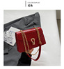 Fashionable summer bag strap for leisure one shoulder, simple and elegant design, 2023, crocodile print