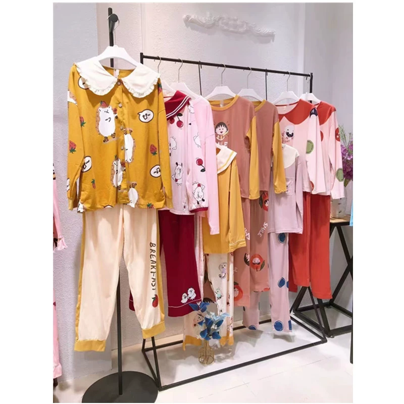 Осень 2024, новая модная хлопковая домашняя одежда в корейском стиле от Meiyi Juyi Mengya, распродажа.