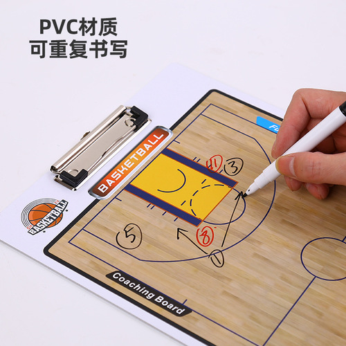 Football PVC tactical board, coach portable tactical explanation, game command board, basketball coach board