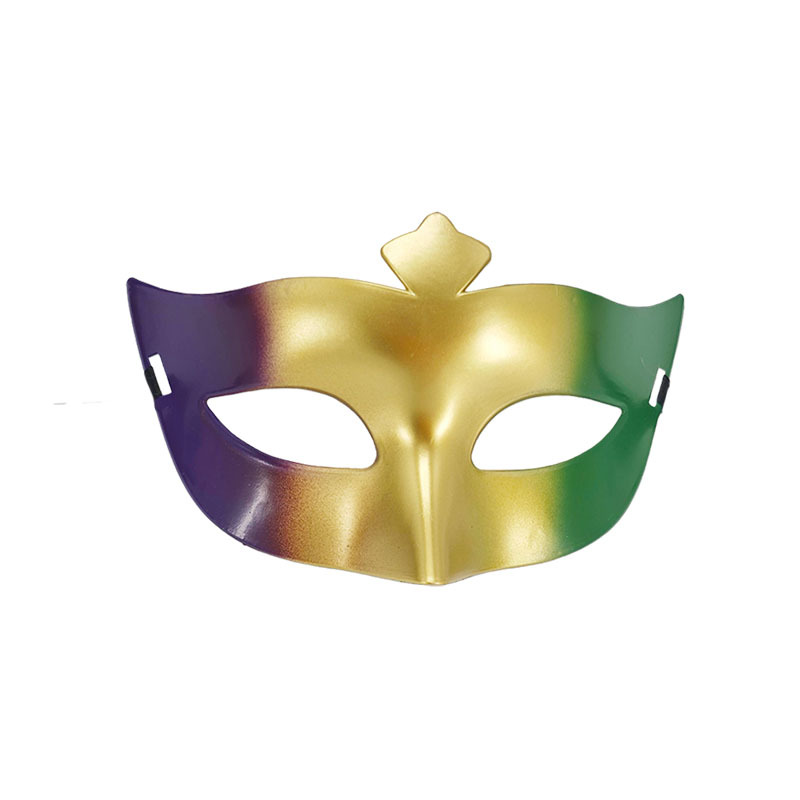 Carnaval ventas en caliente nuevo tricolor retro máscara de mitad de cara carnaval party disfraz prop máscara de escenario