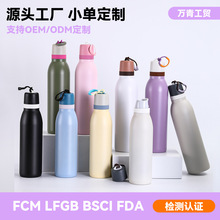 跨境304不锈钢吸管保温杯户外健身运动水壶便携式手提双饮可乐瓶