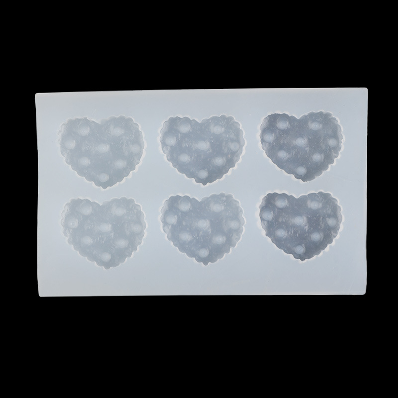 Nueva galleta amor estrella de cinco puntas redonda forma cuadrada fondant pastel molde de silicona bricolaje hecho a mano comida y juego Decoración