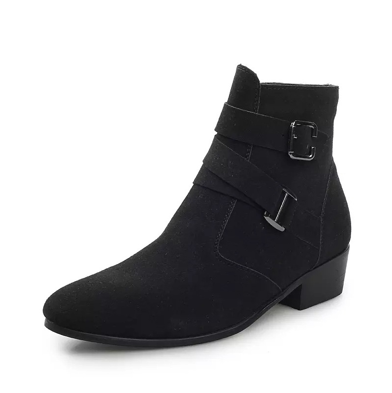 Mens Formal Boots For Men Fashion High Top BootsLeather Boots_voghion.com