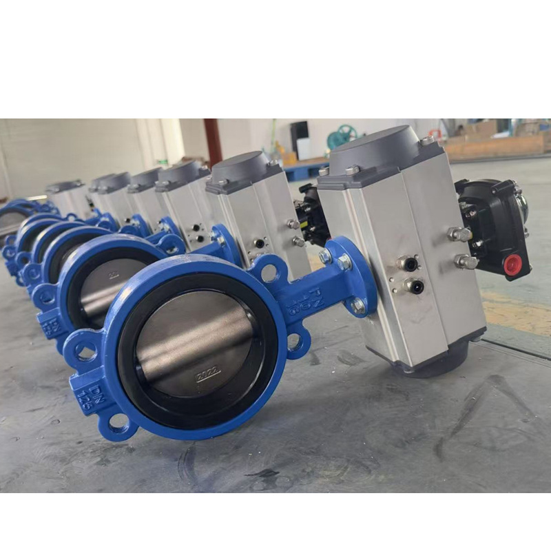 ZSHWF-DN450气动衬氟蝶阀/衬氟蝶阀/气动蝶阀/蝶阀偏心中线蝶阀