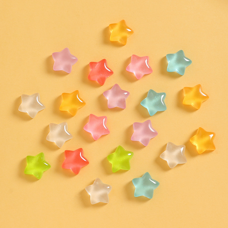 Luminous Transparent Pentagonal Star Resin Ornament DIY Handmade Cream Glue Mobile Phone Shell Goo Card Hairpin Accessories Luminous Transparent Pentagonal Star Resin Ornament DIY Handmade Cream Glue Mobile Phone Shell Goo Card Hairpin Accessories